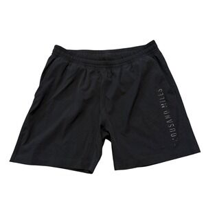Thousand Miles Mens All Day Shorts Black Athletic Stretch Inseam 7in Size XL